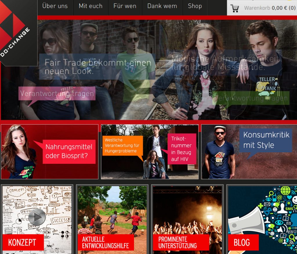 Do-change.com macht mit hippen T-Shirts auf Missstände aufmerksam do-change